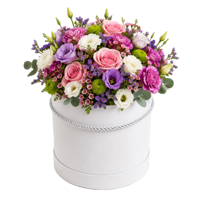 Floristka připravuje sezónní vazbu